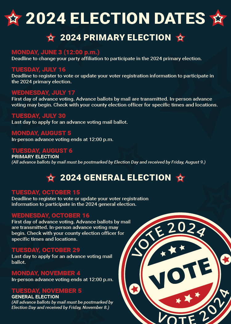 Kansas Secretary of State Elections Important Election Dates